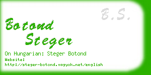 botond steger business card